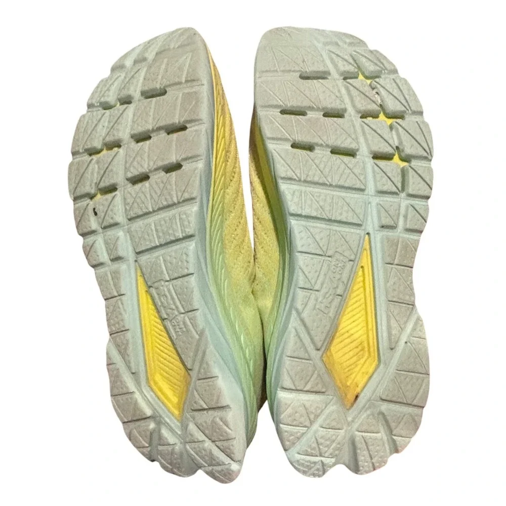 Hoka Mach 5 Celadon Lemonade Running Shoes Womens 10B 1127894 COLG